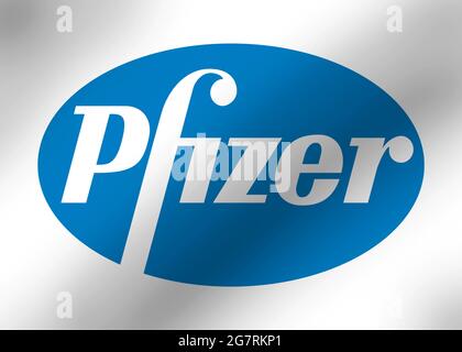 Pfizer logo Stock Photo