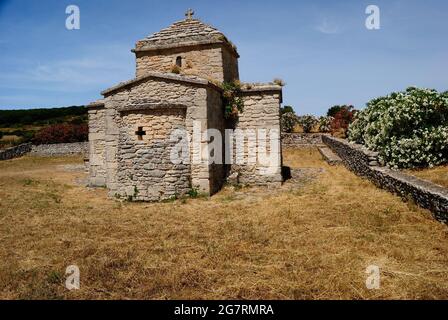 The church of Santa Maria Iscalas Stock Photo