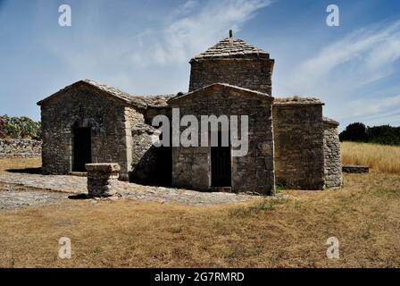 The church of Santa Maria Iscalas Stock Photo