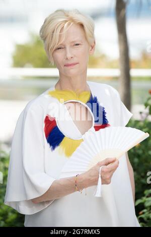Cannes, France. 16th July, 2021. Tilda Swinton attends the Memoria during the 74th annual Cannes Film Festival on July 15, 2021 in Cannes, France. Photo by David Niviere/ABACAPRESS.COM Credit: Abaca Press/Alamy Live News