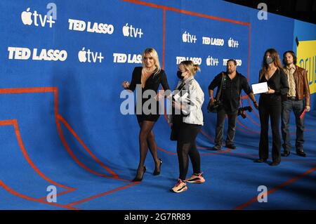 Los Angeles, USA. 15th July, 2021. Kesha arrives at Apple's TED LASSO Season 2 Premiere held at the Pacific Design CenterPacific Design Center in West Hollywood, CA on Thursday, ?July 17, 2021. (Photo By Sthanlee B. Mirador/Sipa USA) Credit: Sipa USA/Alamy Live News Stock Photo