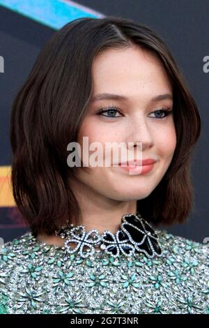 Los Angeles, USA. 15th July, 2021. LOS ANGELES - JUL 15: Cailee Spaeny at How It Ends LA Premiere at NeueHouse Hollywood on July 15, 2021 in Los Angeles, CA (Photo by Katrina Jordan/Sipa USA) Credit: Sipa USA/Alamy Live News Stock Photo