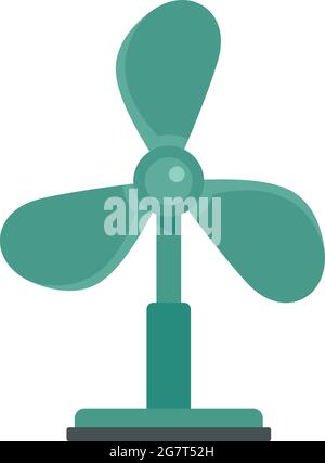 Old room fan icon. Flat illustration of old room fan vector icon isolated on white background Stock Vector