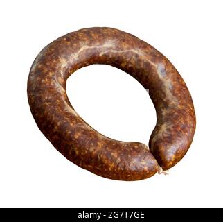 Turkish sausage isolated on a white background Stock Photo