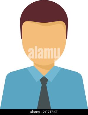 Lawyer avatar icon. Flat illustration of lawyer avatar vector icon isolated on white background Stock Vector