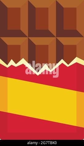 Swiss chocolate icon. Flat illustration of swiss chocolate vector icon isolated on white background Stock Vector