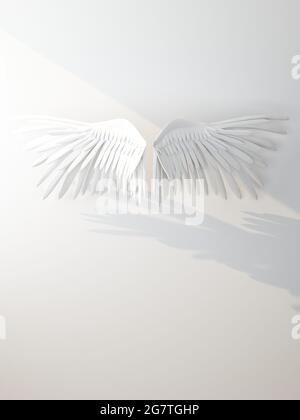 3D Illustration in the shape of a dove is written in Arabic, In the ...