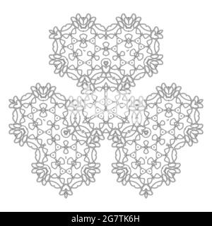 Celtic Pattern Isolated on White Background. Scandinavian Design. Decorative Vikings Logo Stock Vector