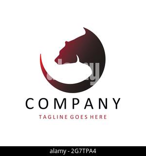 Bear Logo Simple and modern Animal logo Stock Vector