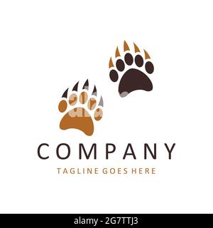 Bear Logo Simple and modern Animal logo Stock Vector