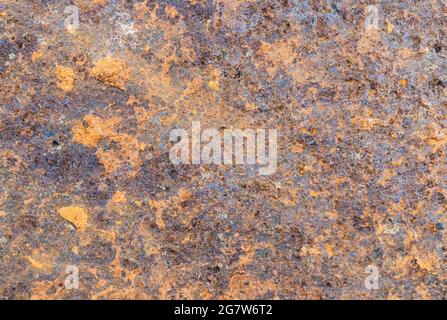 Orange Rusted Sheet of Metal Stock Photo