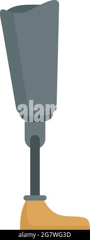 Medicine artificial limbs icon. Flat illustration of medicine ...
