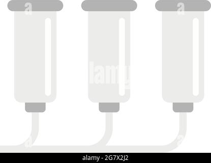 Milk assembly line icon. Flat illustration of milk assembly line vector icon isolated on white background Stock Vector