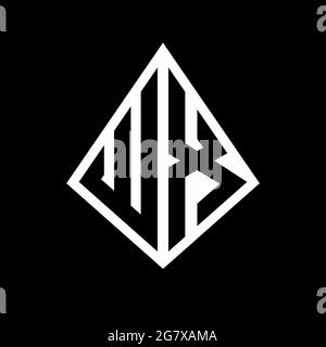 WX logo letters monogram with prisma shape design template vector icon modern Stock Vector