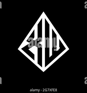 XW logo letters monogram with prisma shape design template vector icon modern Stock Vector