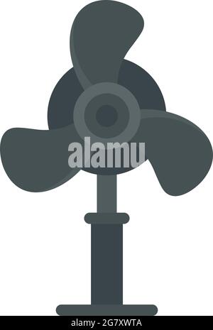 Home room stand fan icon. Flat illustration of home room stand fan vector icon isolated on white background Stock Vector