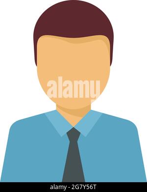 Lawyer avatar icon. Flat illustration of lawyer avatar vector icon isolated on white background Stock Vector