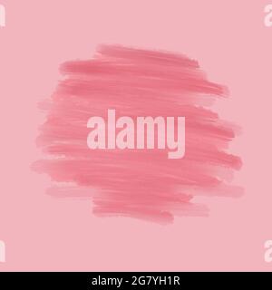 on a pink background there are pink strokes lines of paint Stock Photo