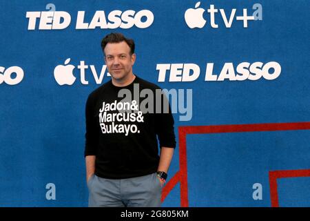 Los Angeles, USA. 15th July, 2021. LOS ANGELES - JUL 15: Jason Sudeikis at the Ted Lasso Season 2 Premiere Screening at the Pacific Design Center Rooftop on July 15, 2021 in Los Angeles, CA (Photo by Katrina Jordan/Sipa USA) Credit: Sipa USA/Alamy Live News Stock Photo