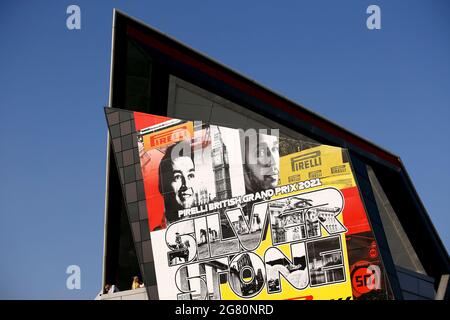 Silverstone, UK. 16th July, 2021. Ambiance during the Formula 1 Pirelli British Grand Prix 2021, 10th round of the 2021 FIA Formula One World Championship from July 16 to 18, 2021 on the Silverstone Circuit, in Silverstone, United Kingdom - Photo DPPI Credit: DPPI Media/Alamy Live News Stock Photo