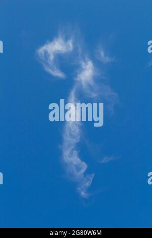 Small formation of cloud in blue sky Stock Photo