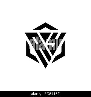 AY Monogram logo letter with triangle shield and circle shape style ...