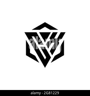CX Logo monogram with triangle and hexagon modern design template isolated on white background Stock Vector
