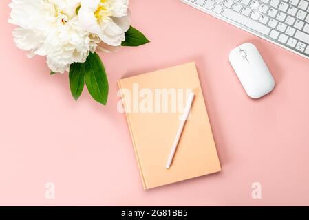 Empty Notebook for writing Dreams and Ideas, with different Stat Stock Photo