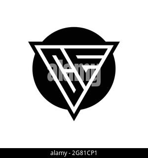 CE logo with negative space triangle and circle shape design template isolated on white background Stock Vector