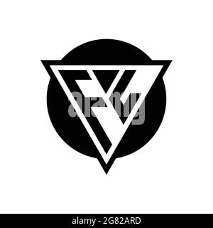 GS logo with negative space triangle and circle shape design template  isolated on white background Stock Vector Image & Art - Alamy