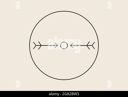 Native American symbols, Arrows are portrayed in the symbol of Protection because they were the Native American’s main form of defense. The circle Stock Vector