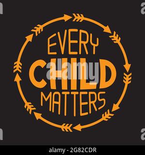 Every Child Matters Vector Illustration Stock Vector