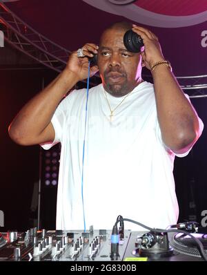 New Orleans, LA, USA. 2nd July, 2021. Biz Markie spins at the 2015 Essence Festival Day Party at the Sugar Mill on July 2, 2015 in New Orleans, Louisiana. Credit: Pgfm/Media Punch/Alamy Live News Stock Photo