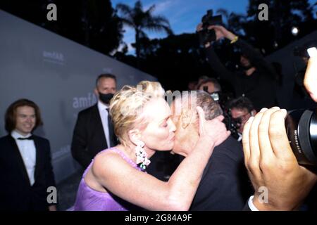 Antibes, France. 16th July, 2021. CANNES - JULY 16: attends to the ' amfAR GALA ' during the 74th Cannes Film Festival on July 16, 2021 at Villa EILENROC in Antibes, France. (Photo by Lyvans Boolaky/Sipa USA) Credit: Sipa USA/Alamy Live News Stock Photo