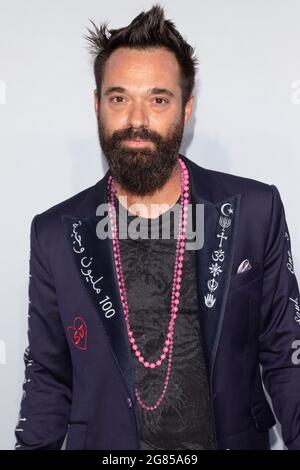 Cannes, France. 16th July, 2021. Sacha Jafri attends the amfAR Gala during the 74th Cannes Film Festival at Villa Eilenroc in Antibes, France, on 16 July 2021. Credit: dpa picture alliance/Alamy Live News