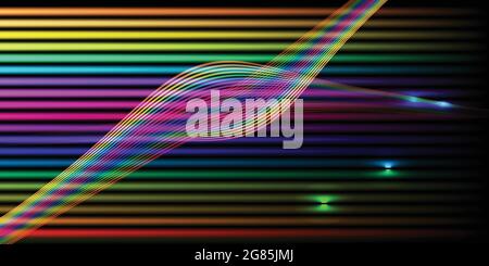 Abstract background circle light ring rays shiny technology wallpaper global space futuristic symbol art graphic design vector and illustration EPS10 Stock Vector
