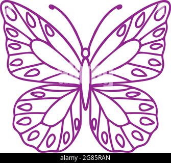 Butterfly vector icon Stock Vector