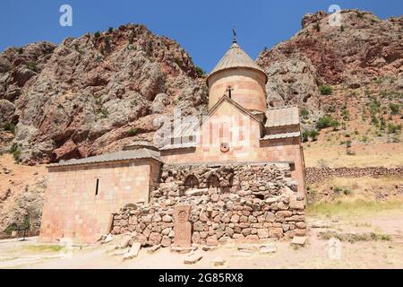 One of the most famous tourist attractions in Armenia: the medieval Noravank Monastery Stock Photo