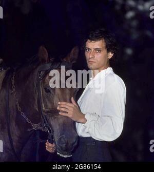 Portrait of the Romanian actor Adrian Pintea, approx. 1980 Stock Photo