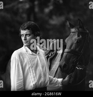 Portrait of the Romanian actor Adrian Pintea, approx. 1980 Stock Photo