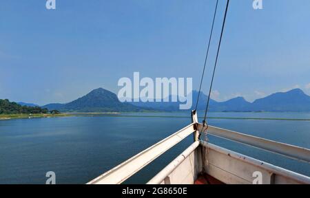 Waduk Jatiluhur Dam, Purwakarta, West Java, Indonesia Stock Photo