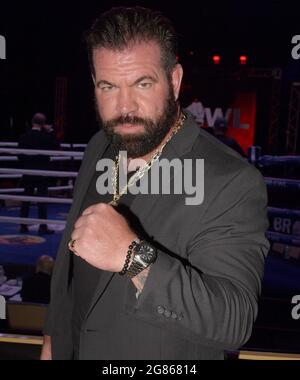Hollywood, FL, USA. 16th July, 2021. Bruce Soscia pictured as Matt Delanoit defeats Rene Rodriguez in the main bout in the Bareknuckle Backyard Brawls at the Seminole Hard Rock & Casino on July 16, 2021 in Hollywood, Florida. Credit: Hoo Me.Com/Media Punch/Alamy Live News