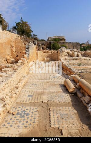 Elaiussa Sebaste or Elaeousa Sebaste ancient Roman city of the 2nd century BC, sights of Turkey Stock Photo