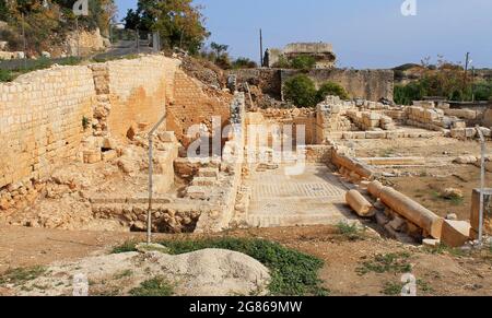 Elaiussa Sebaste or Elaeousa Sebaste ancient Roman city of the 2nd century BC, sights of Turkey Stock Photo