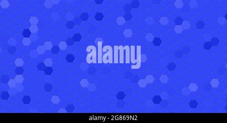 dark blue hexagons background Stock Photo