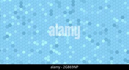 light blue hexagons background Stock Photo