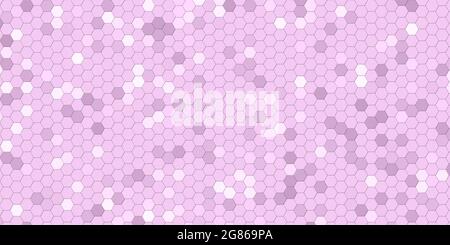 Pink background with hexagons Stock Photo