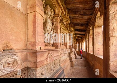 Aihole, Karnataka - January 8, 2020 : Durga Temple at Aihole. One of the famous tourist destination in karnataka, India. Stock Photo