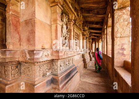 Aihole, Karnataka - January 8, 2020 : Durga Temple at Aihole. One of the famous tourist destination in karnataka, India. Stock Photo