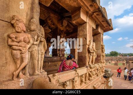 Aihole, Karnataka - January 8, 2020 : Durga Temple at Aihole. One of the famous tourist destination in karnataka, India. Stock Photo